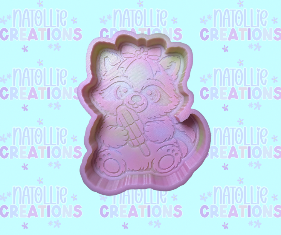 Bomb Pop Raccoon Freshie Silicone Mold