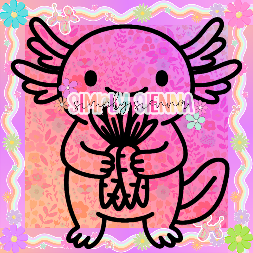 AXOLOTL WITH CARROTS PNG