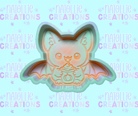 Pumpkin Latte Bat Freshie Silicone Mold