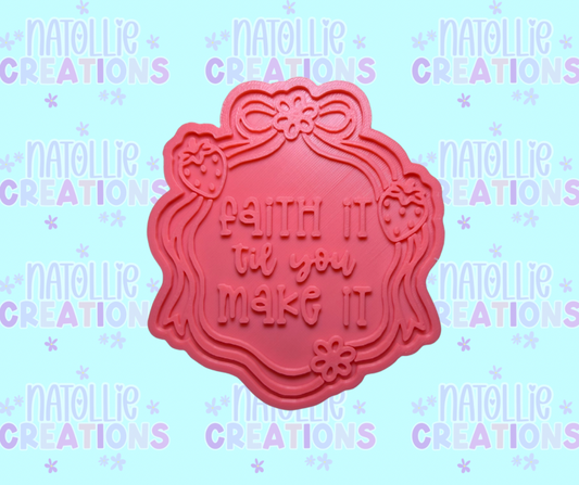 Faith It Til You Make It Insert Freshie Silicone Mold