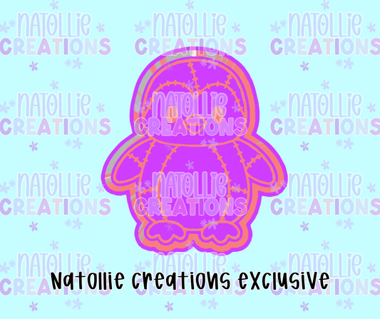 Patchwork Penguin Freshie Silicone Mold