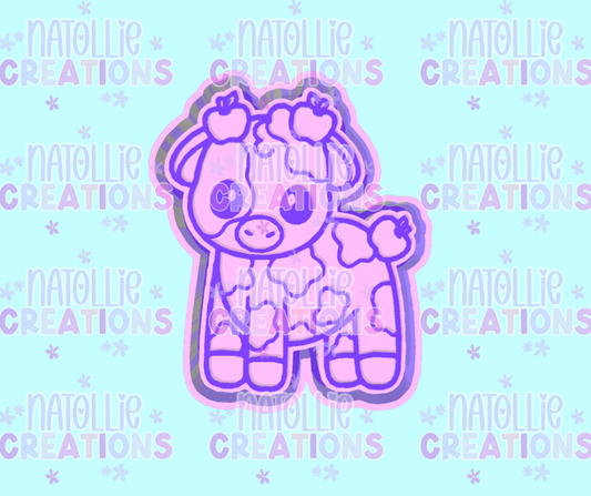 Apple Cutie Cow Freshie Silicone Mold