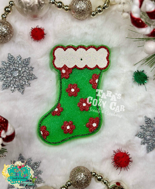 Floral Stocking Freshie Silicone Mold