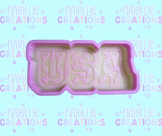 Floral USA Freshie Silicone Mold