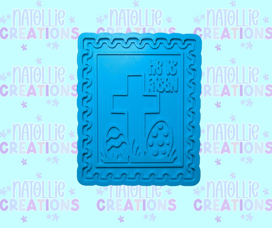 He Is Risen Stamp Insert Freshie Silicone Mold