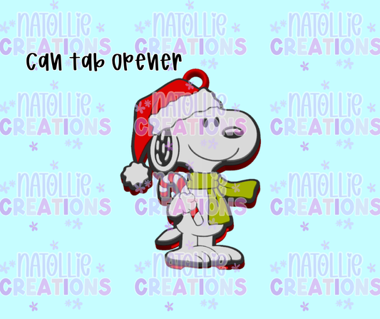 Christmas Snoop Can Tab Opener Keychain