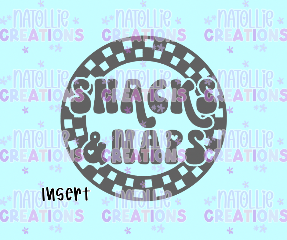 Snacks & Naps Round Insert Freshie Silicone Mold