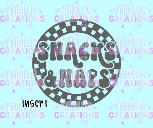 Snacks & Naps Round Insert Freshie Silicone Mold