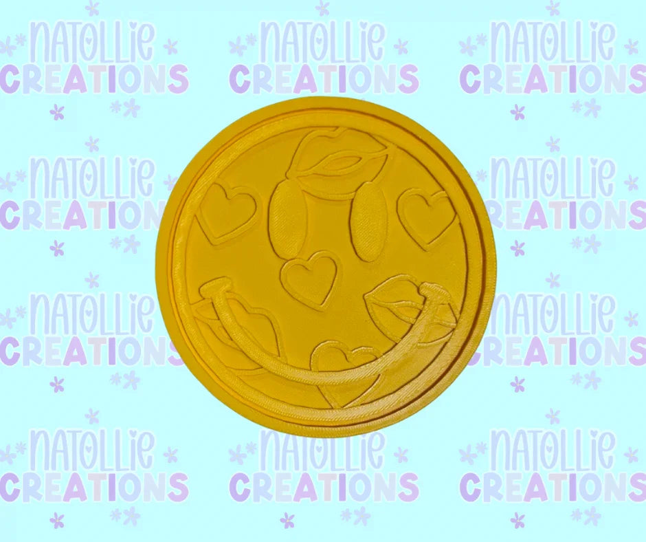Heart / Lip Smiley Insert Freshie Silicone Mold