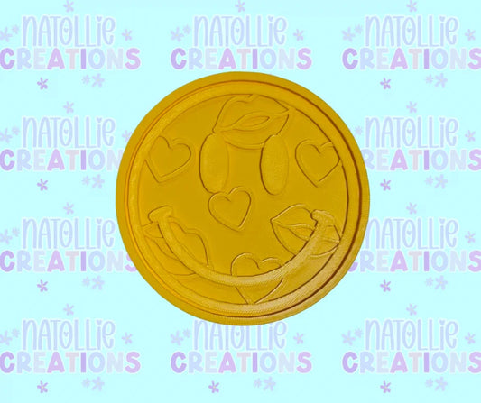 Heart / Lip Smiley Insert Freshie Silicone Mold