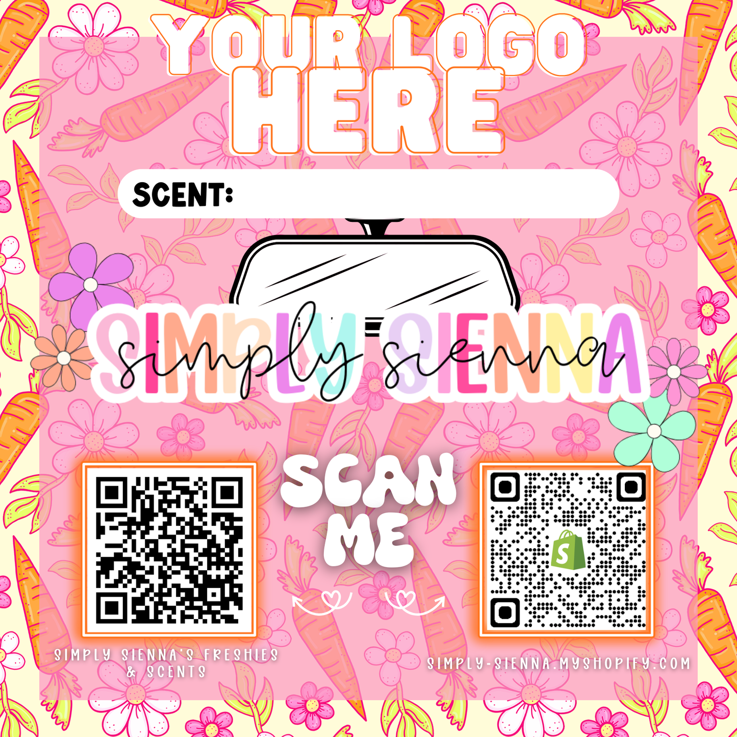 CARROTS & FLOWERS Bag Inserts - EASTER