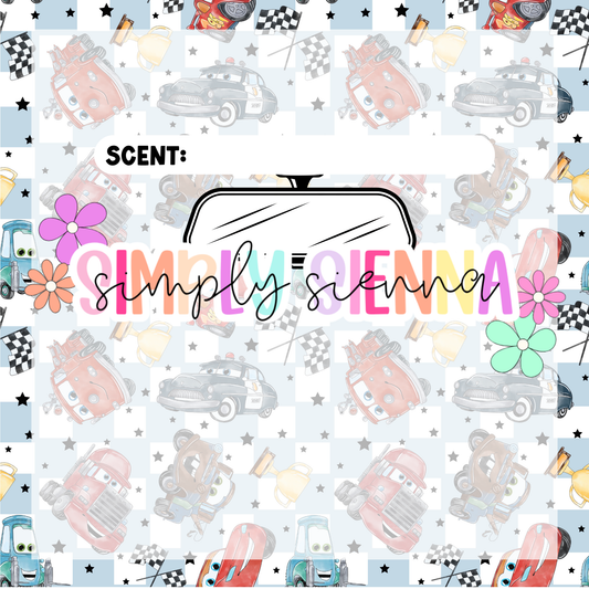 CARS BLUE CHECKER Bag Inserts