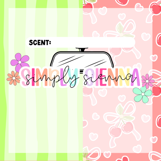 GREEN STRIPES & CHERRIES Bag Inserts