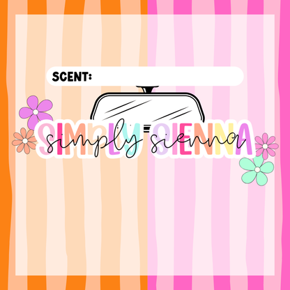 ORANGE & PINK STRIPE Bag Inserts