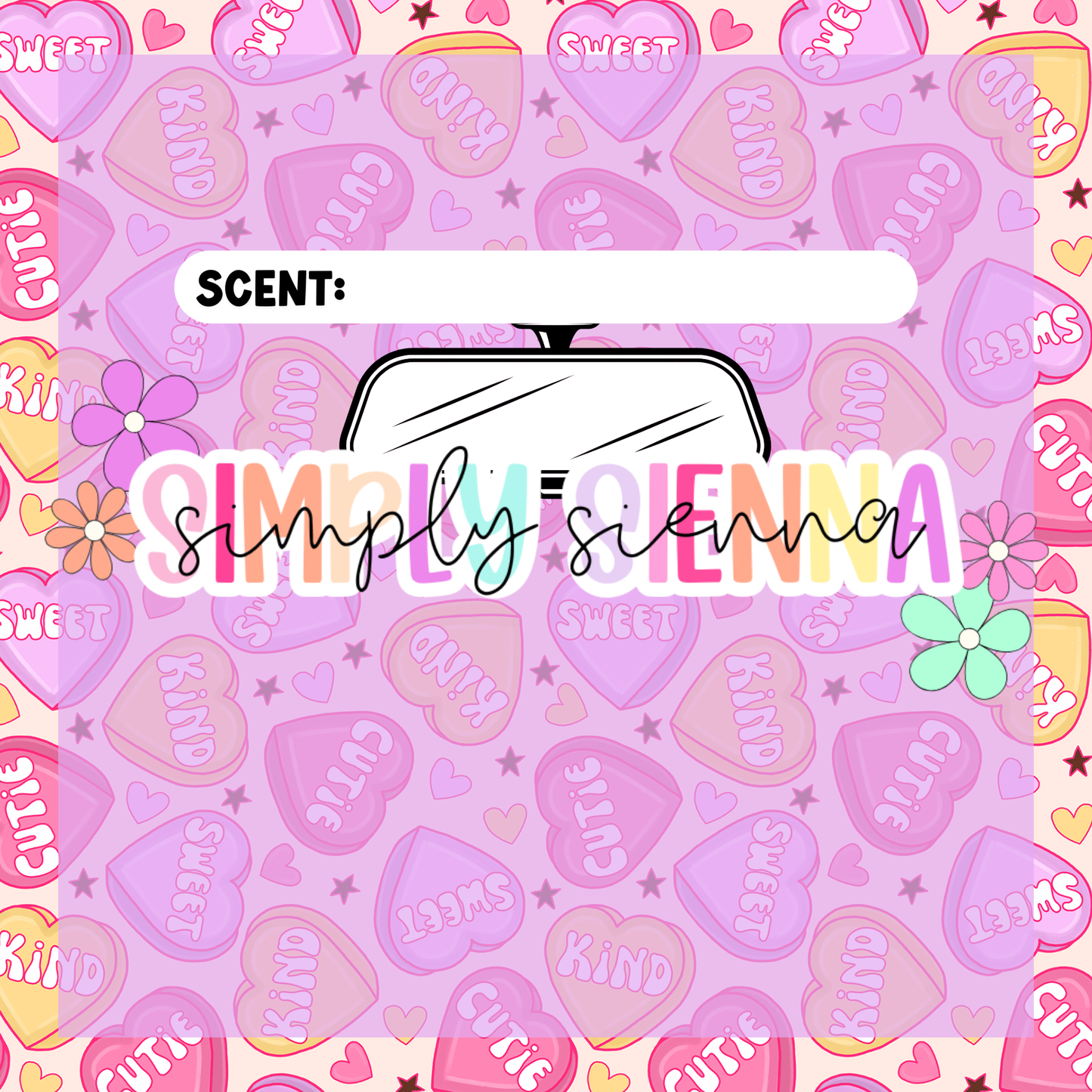 CANDY HEARTS Bag Inserts - VALENTINE