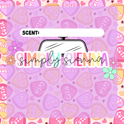 CANDY HEARTS Bag Inserts - VALENTINE