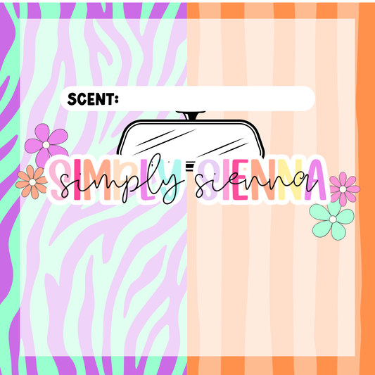 BLUE/PURPLE ZEBRA & ORANGE STRIPE Bag Inserts