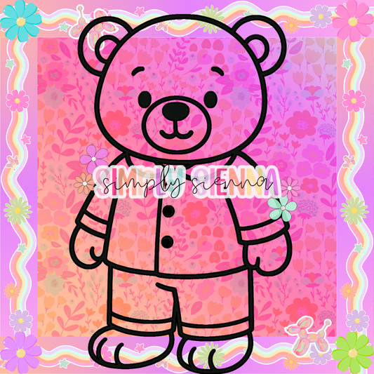 Bear In Pajamas PNG