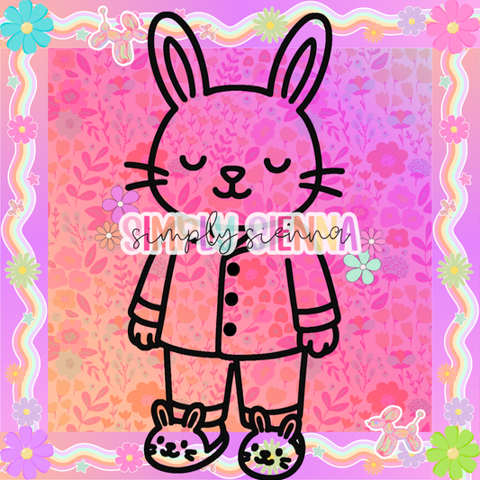 Bunny In Pajamas PNG