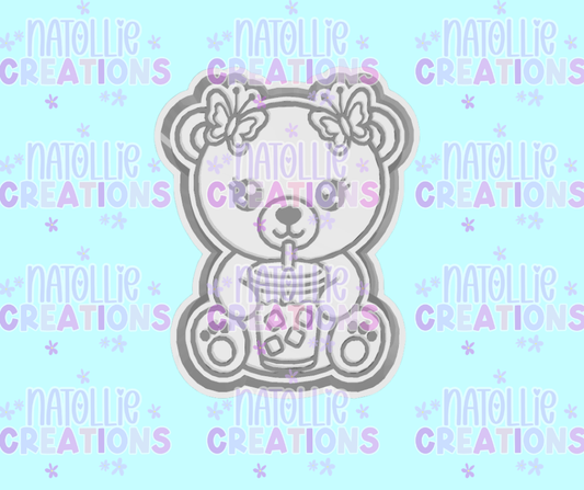 Butterfly Iced Coffee Bear Freshie Silicone Mold