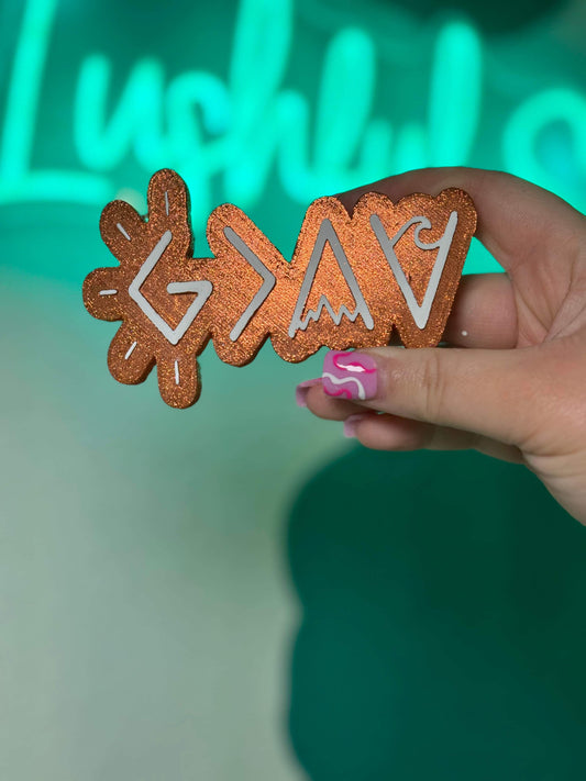 God Is Greater Freshie Silicone Mold