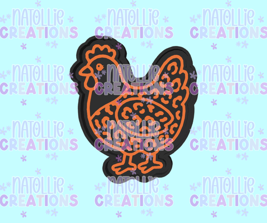Leopard Print Chicken Freshie Silicone Mold