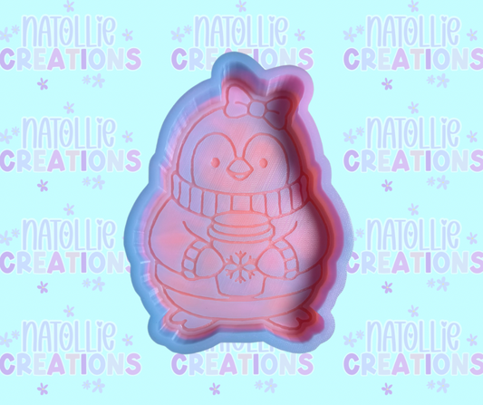 Latte Winter Penguin Freshie Silicone Mold
