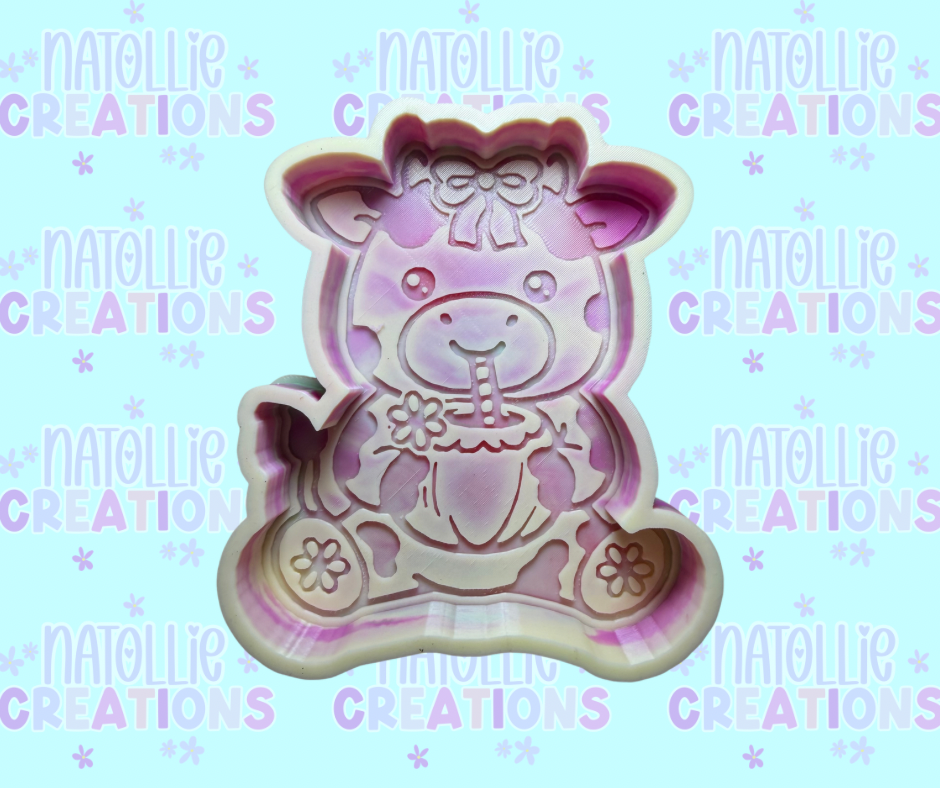 Coconut Drink Cow Freshie Silicone Mold