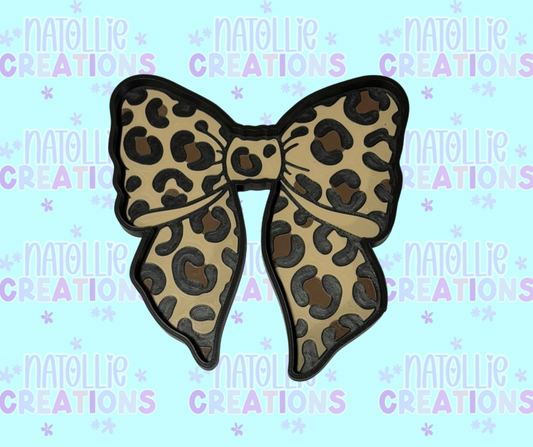 Cheetah Bow Trinket Tray