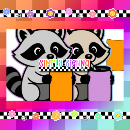 Raccoon With Can - NATOLLIE CREATIONS