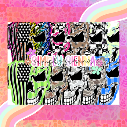 Skull Flag - LOVE PRAY FRESHIES