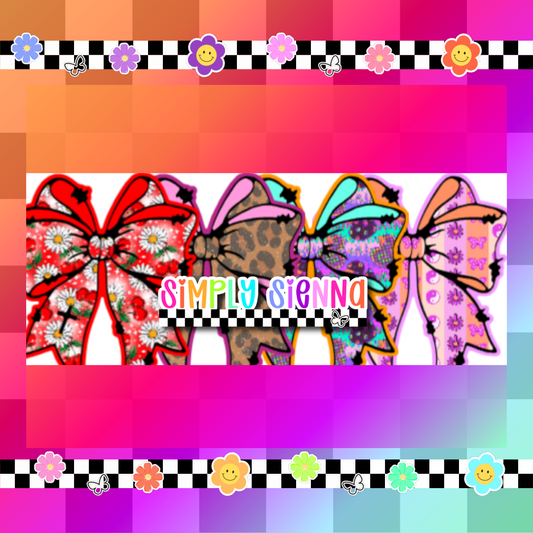 Coquette Bow With Cross - S&K MOLDS