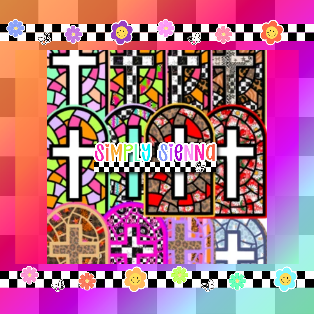 Stained Glass Cross - S&K MOLDS