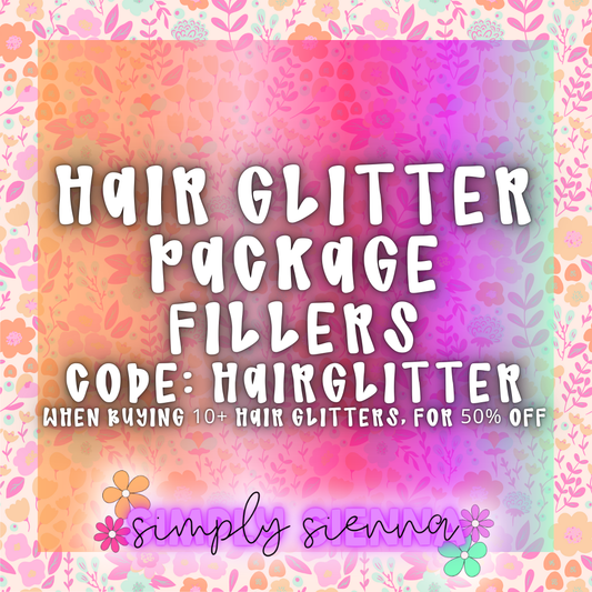 2 OZ Hair glitter - PACKAGE FILLER