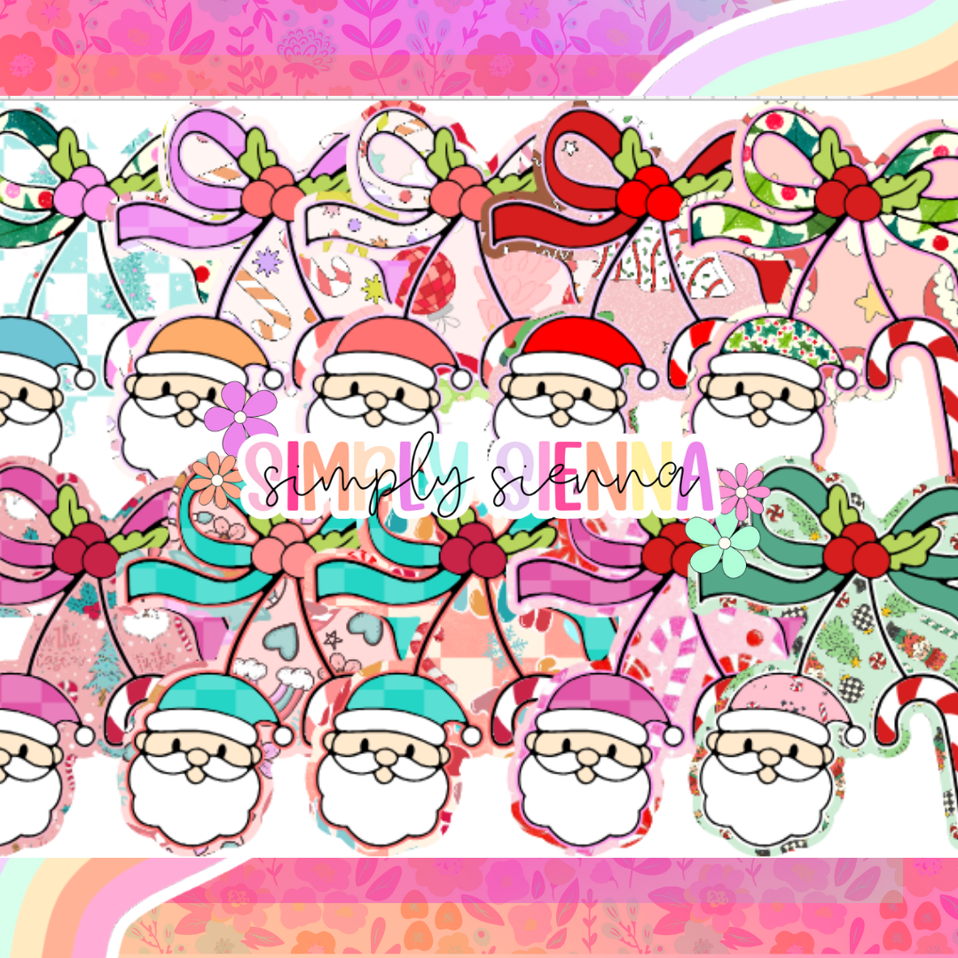 Santa Candy Cane Cherries - NATOLLIE CREATIONS