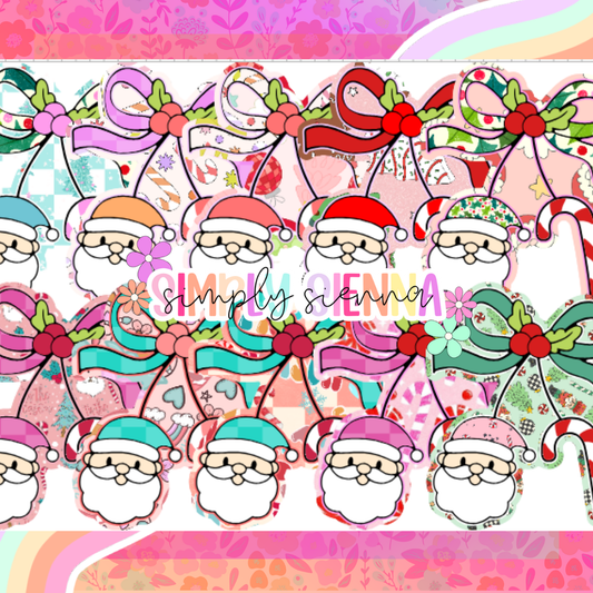 Santa Candy Cane Cherries - NATOLLIE CREATIONS