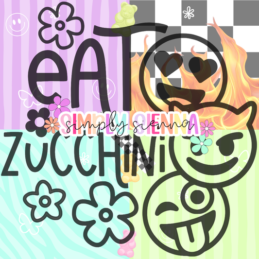EAT ZUCCHINI PNG