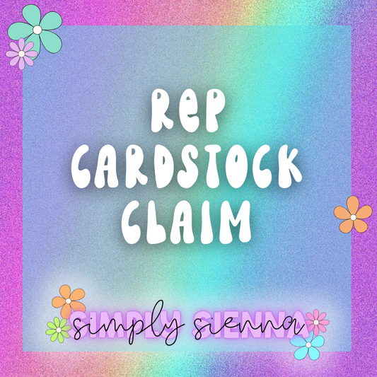 REP cardstock claim