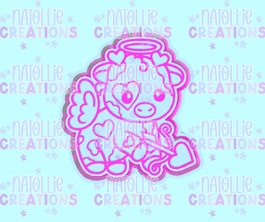 Cutie Cupid Cow Freshie Silicone Mold
