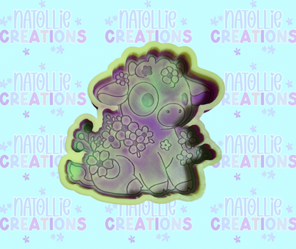 Flower Cow Freshie Silicone Mold