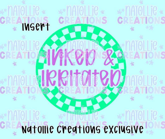 Inked & Irritated Round Insert Freshie Silicone Mold