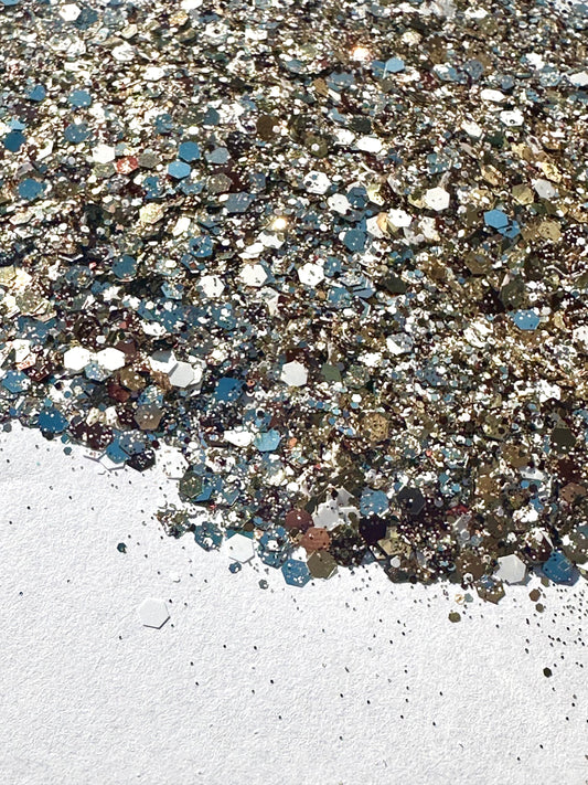 Wild Beach Horses Custom Mix Chunky Glitter