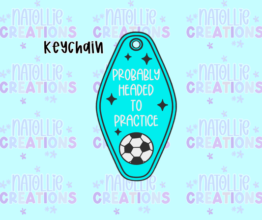 Soccer Practice Keychain