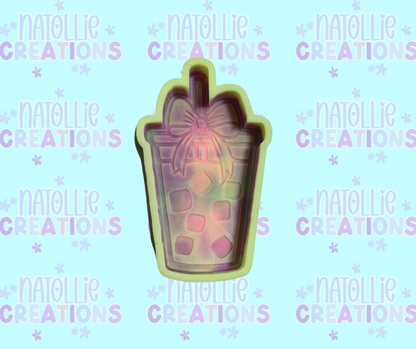 Iced Coffee W/ Bow Freshie Silicone Mold