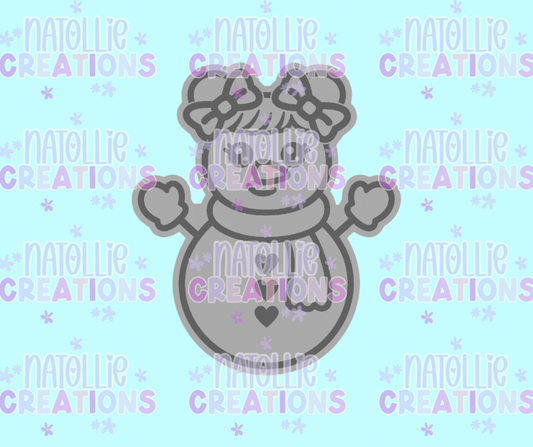Spacebun Snowgirl Freshie Silicone Mold