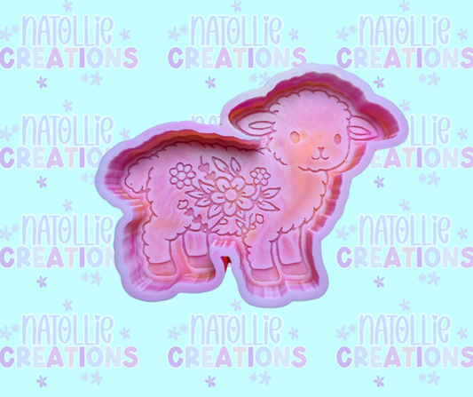Floral Sheep Freshie Silicone Mold