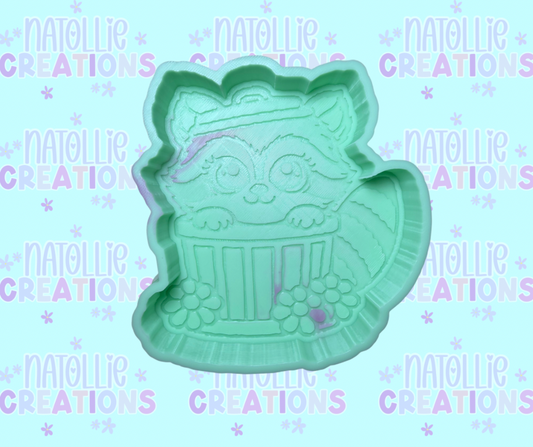 Trash Can Raccoon Freshie Silicone Mold