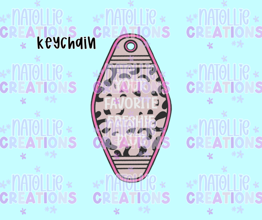 Leopard Freshie Plug Keychain