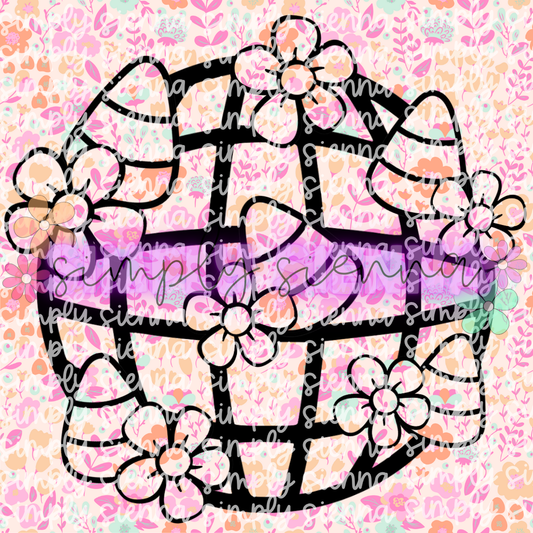 Floral Disco With Candy Corn PNG