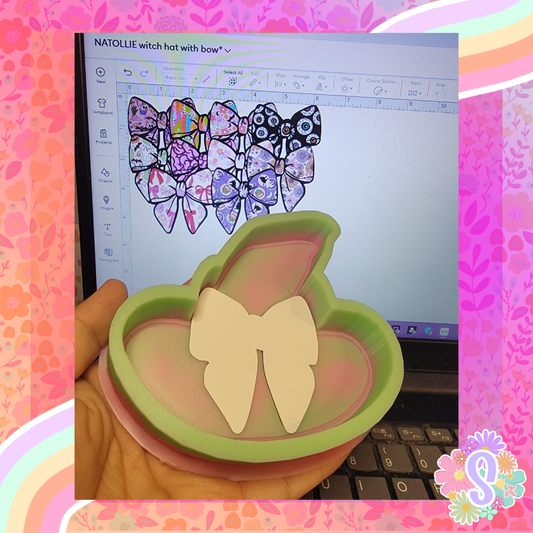 Witch Hat With Bow - NATOLLIE CREATIONS